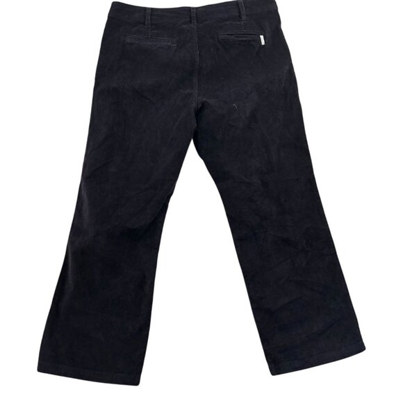 NWT Woolrich Womens Corduroy Pants Size 16 Black Straight Leg Classic Casual Y2k - Picture 2 of 16